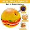 Zabawka dla zwierząt Burger Kształt Chichot Dźwięk Przyciąga Odporna na Gryzienie Pielęgnacja Zębów Wielofunkcyjna Czyszczenie Zębów Zabawka Do Zabawy Pies Wobble Giggle Ball Artykuły Dla Zwierząt