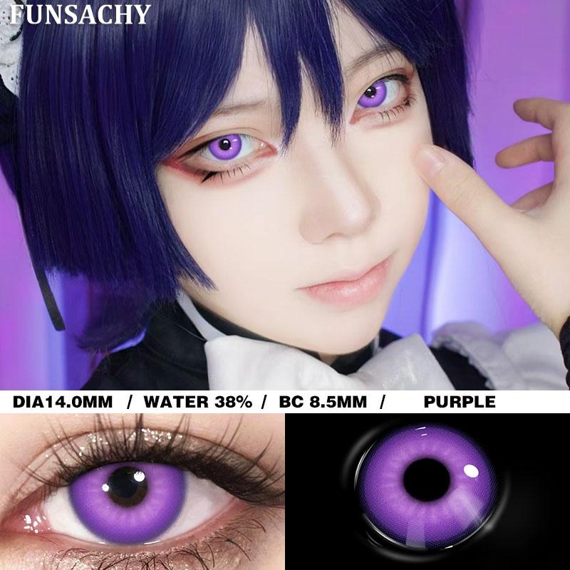 FUNSACHY 1 pár Bláznivé Cosplay Kontaktní čočky pro Oči Anime Hraní Rolí Kontaktní Čočka Kosmetická Barevná Vícebarevná Zornička