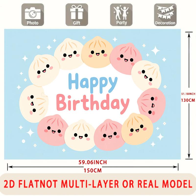 Party Backdrop Happy Birthday Birthday Photo Booth Background Front Door Decor