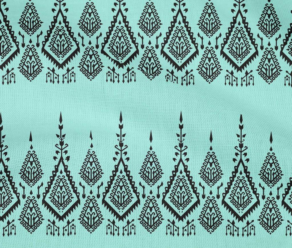 oneOone Cotton Flex Aqua Blue Fabric Block Dress Material Fabric Print Fabric By The Yard 40 Inch