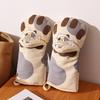 Anti-scald Baking Oven Gloves Gray Microwave Insulated Gloves New Cat Paws Oven Mitts