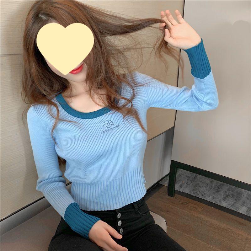 

Women s Slim Fit Pink Long-Sleeve Knit Pullover - Spring/Autumn Style One Size (Fits 70-120 jin)