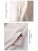 Women's Gray Cashmere Scimitar Wide-Leg Trousers – Fleece-Lined Wool for Autumn/Winter 2025