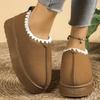 Fashion New Warm Suede Snow Boots for Women Winter 2025 Comfortable Non-Slip Thick Platform Boots Woman Solid Plus Size Booties Mujer