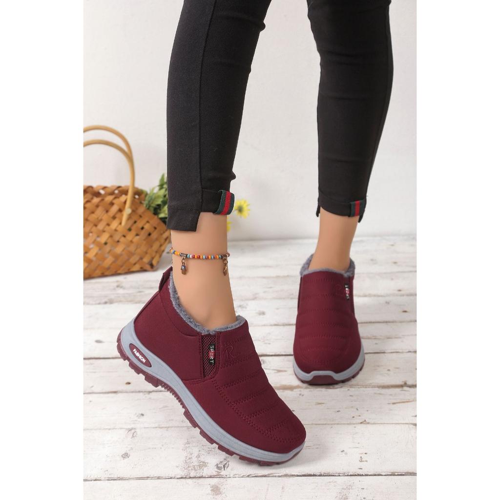 Paarschuhe, Schneestiefel, Rutschfeste Schuhe, Kurze Stiefel, Baumwollschuhe, Wildlederschuhe, Dicke Schuhe