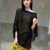 Loose Sunscreen Cover Up Transparent Beach Cloak Pullovers Crochet Hollow Top  Vacation