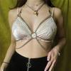 Handgefertigt DIY übertriebene Kette Persönlichkeit Punk-Stil Körperkettenring Spleiß Damenmode