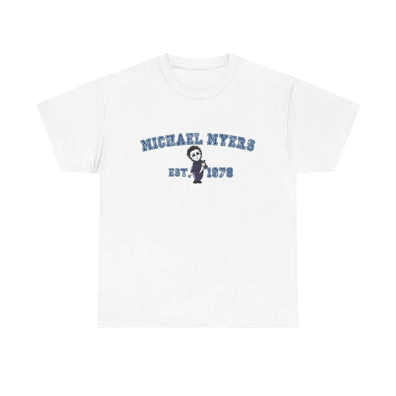 

Michael Myers Graphic T Shirt Vintage Horror Humor Unisex Heavy Cotton Tee 2XL