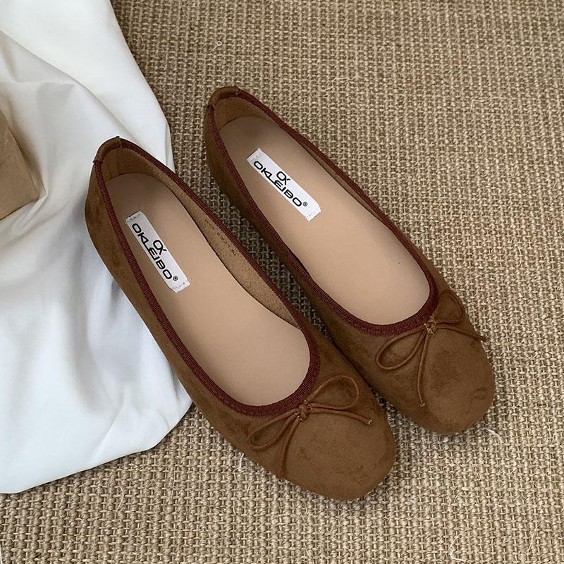 Fashion Female Slip On Footwear Women Ballet Flats Shoes Butterfly-Knot Fashion Shallow Ladies Flats With Shoes New In Summer Spring