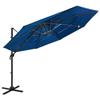 VidaXL 4-Tier Garden Parasol with Aluminum Pole, Patio Sunshade, Sun Shelter, Beach Parasol for Terrace, 313835