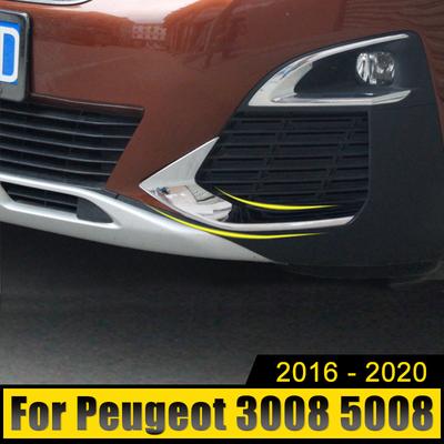 Für Peugeot 3008 5008 GT 2016 2017 2018 3008GT 5008GT Hybrid ABS Auto Front Nebel Lampe Trim Abdeckung Aufkleber
