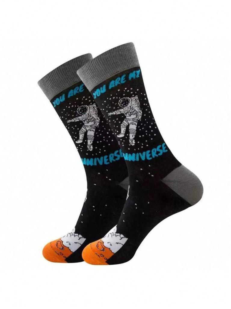 Colorful Men's Socks Harajuku Colorful Happy Funny Symbol International Chess Geometric Formula Sock Christmas Gift