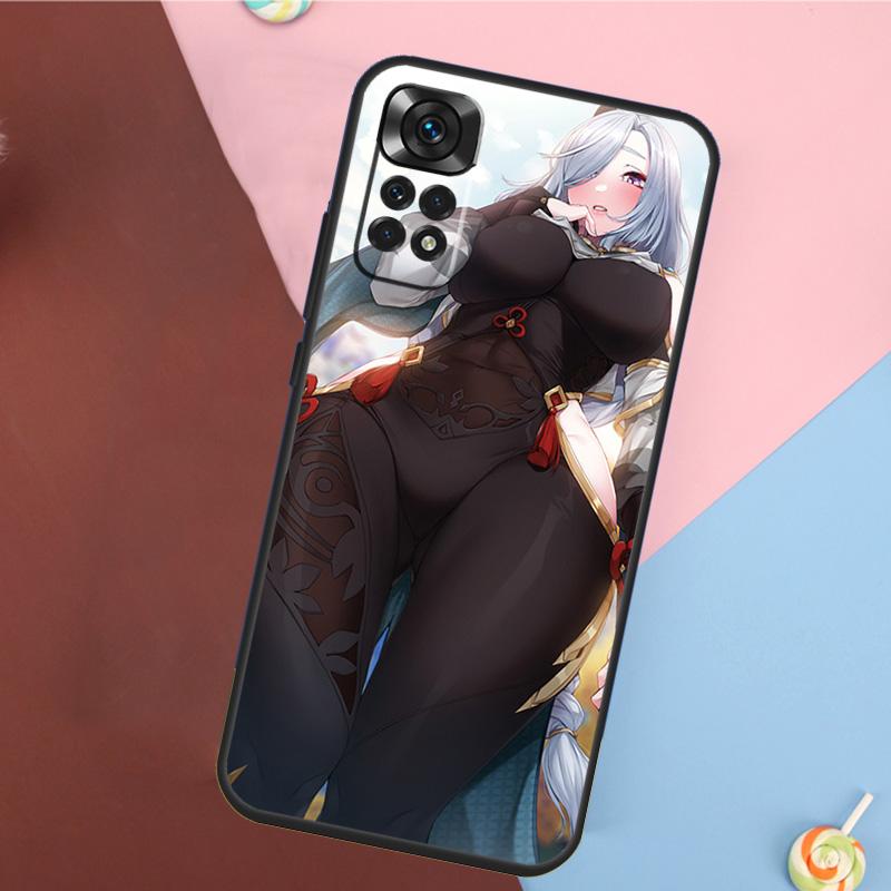 

Genshin Anime Shenhe Cover For Xiaomi Redmi Note 14 13 12 9 10 11 Pro 9S 10S 11S 12S Redmi 14C 10C 12C 13C Case For Redmi 9C