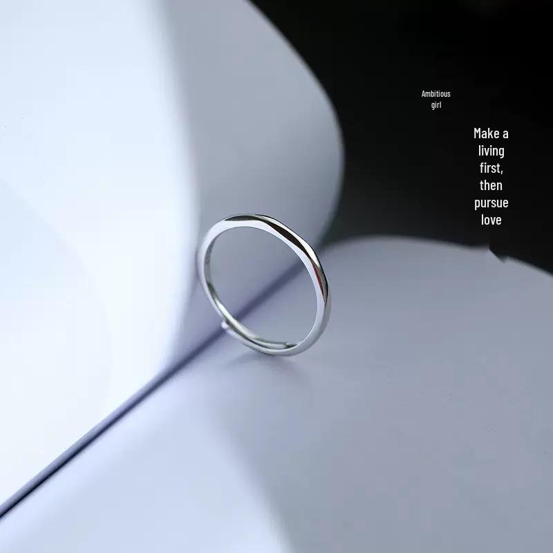 Ring: Women's 2023 Trendy Simple Design, Luxury Light Index Finger Band