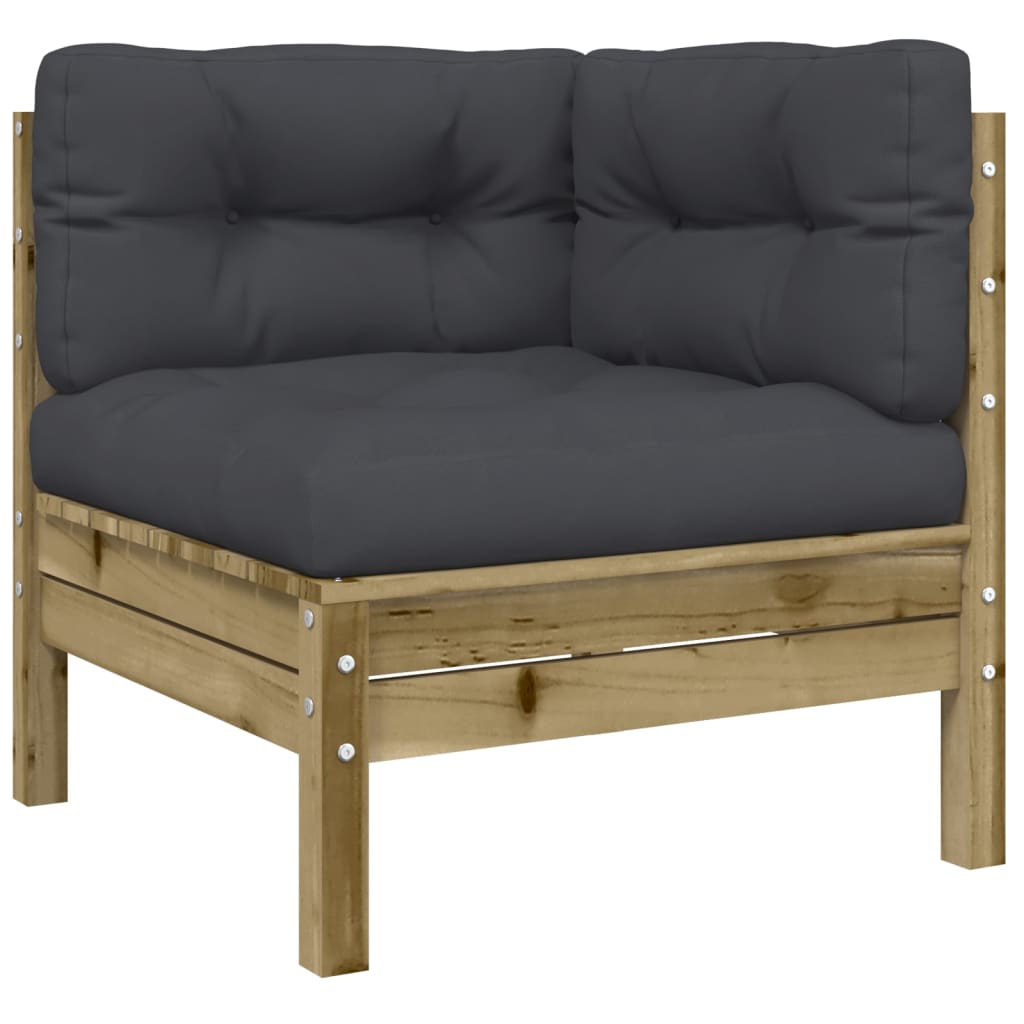 8 piece Garden Sofa Set with Cushions Pressure Treated Pine Wood