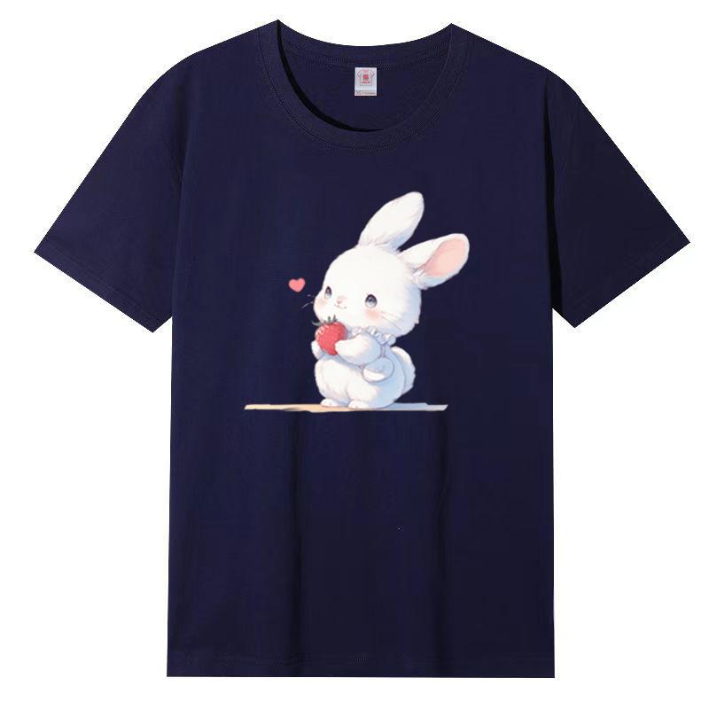 Cotton Short-sleeved T-shirt Female Loose Korean Version of The Harajuku Wind New Letter Printing Students Cotton Body Shirt Female