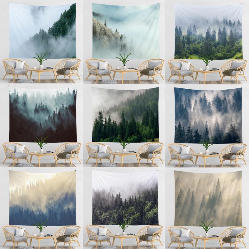 Mountain Psychedelic Tapestry Forest Wall Hanging Bohemian Witchcraft Dorm Decor