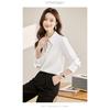 2026 Spring and Autumn New Women's Casual Solid Color Simple Long Sleeve Shirt Top