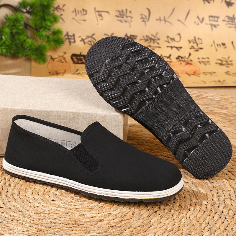 Cloth shoes with thickened soles, non-slip and wear-resistant spring and summer breathable new Chinese cloth shoes