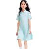 Balabala Girls' 2024 Summer Sporty Quick-Dry Slim-Fit Dress