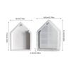 House Shaped Hollow Silicone Mold House Shape Epoxy Resin Casting Craft Mold Seaside Home Mould For Wedding Valentine Decoration