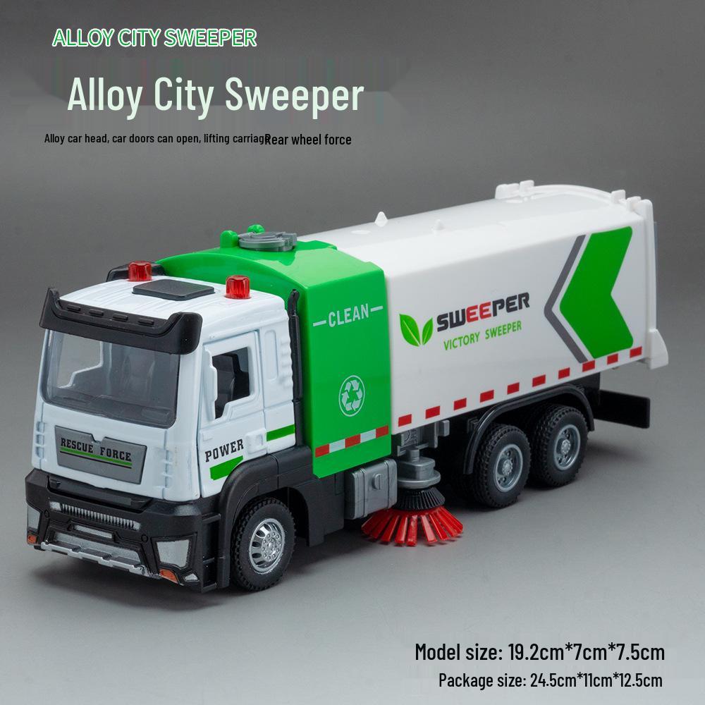 1:32 Alloy City Sanitation Sweeper Model Toy