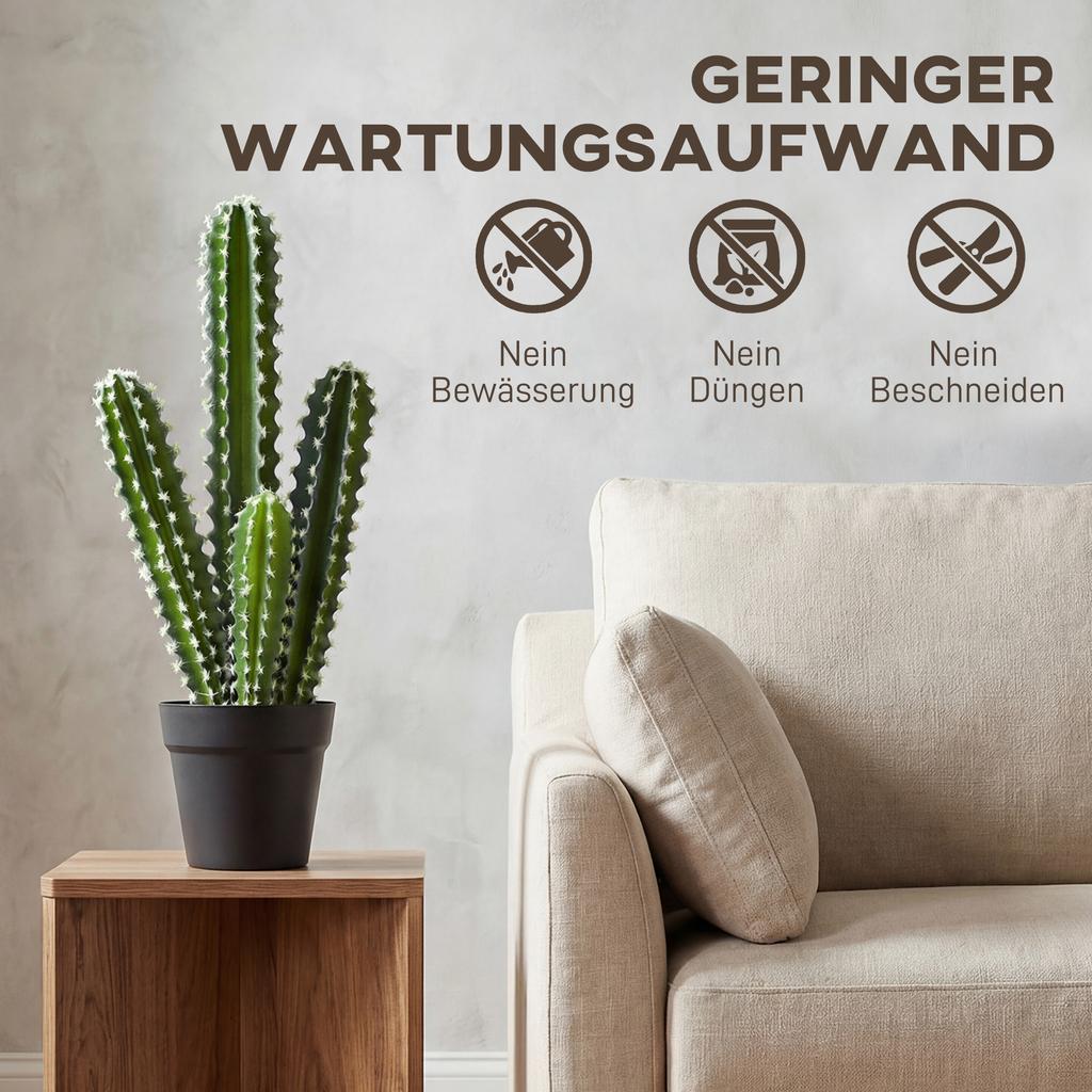 Künstliche Pflanze Kakteen Pflanzen 53 cm Künstliche Pflanzen im Topf für Zuhause, Büro