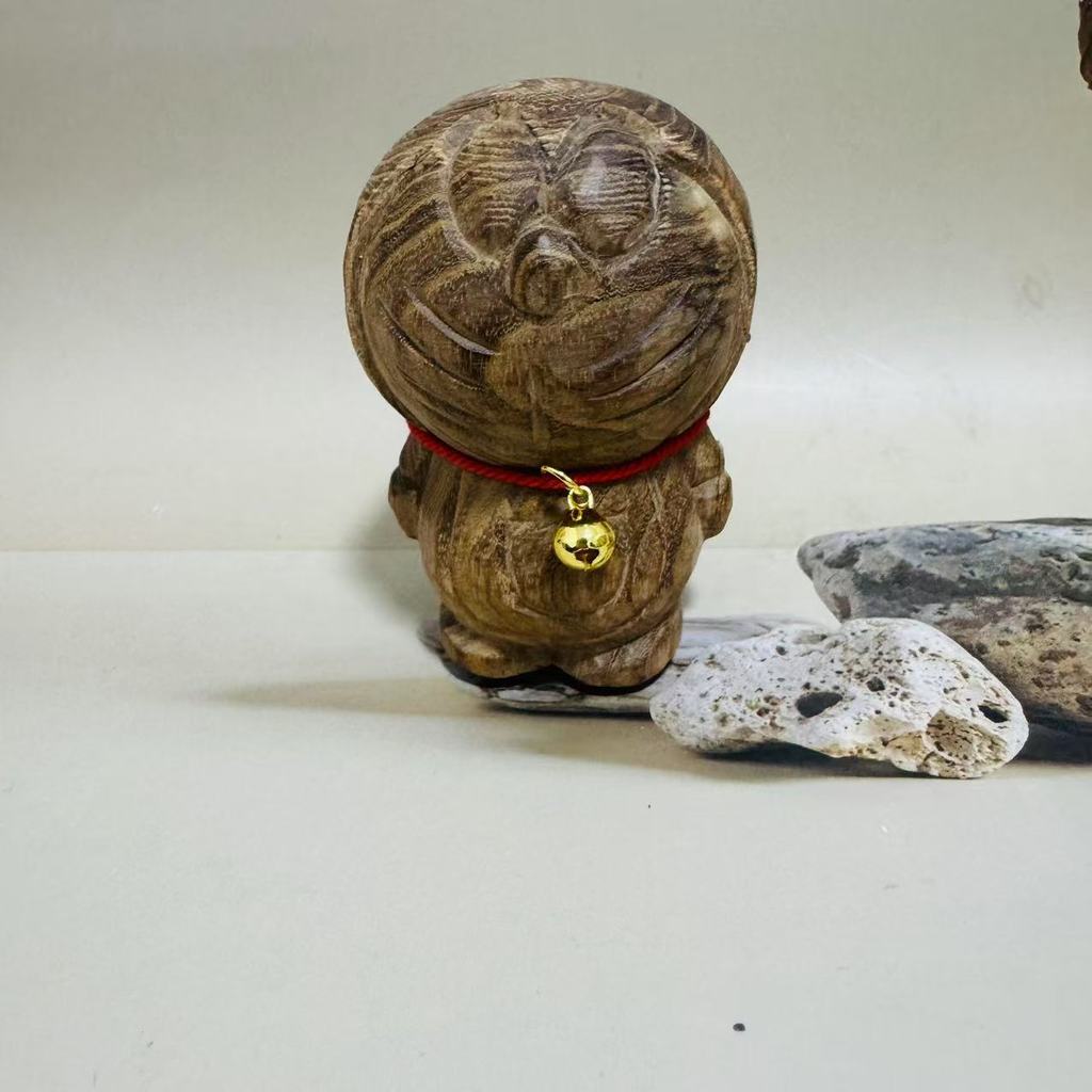 

Doraemon Wooden Craft Figurine With Creative Design For Home Office Decor And Giftgiving коричневый