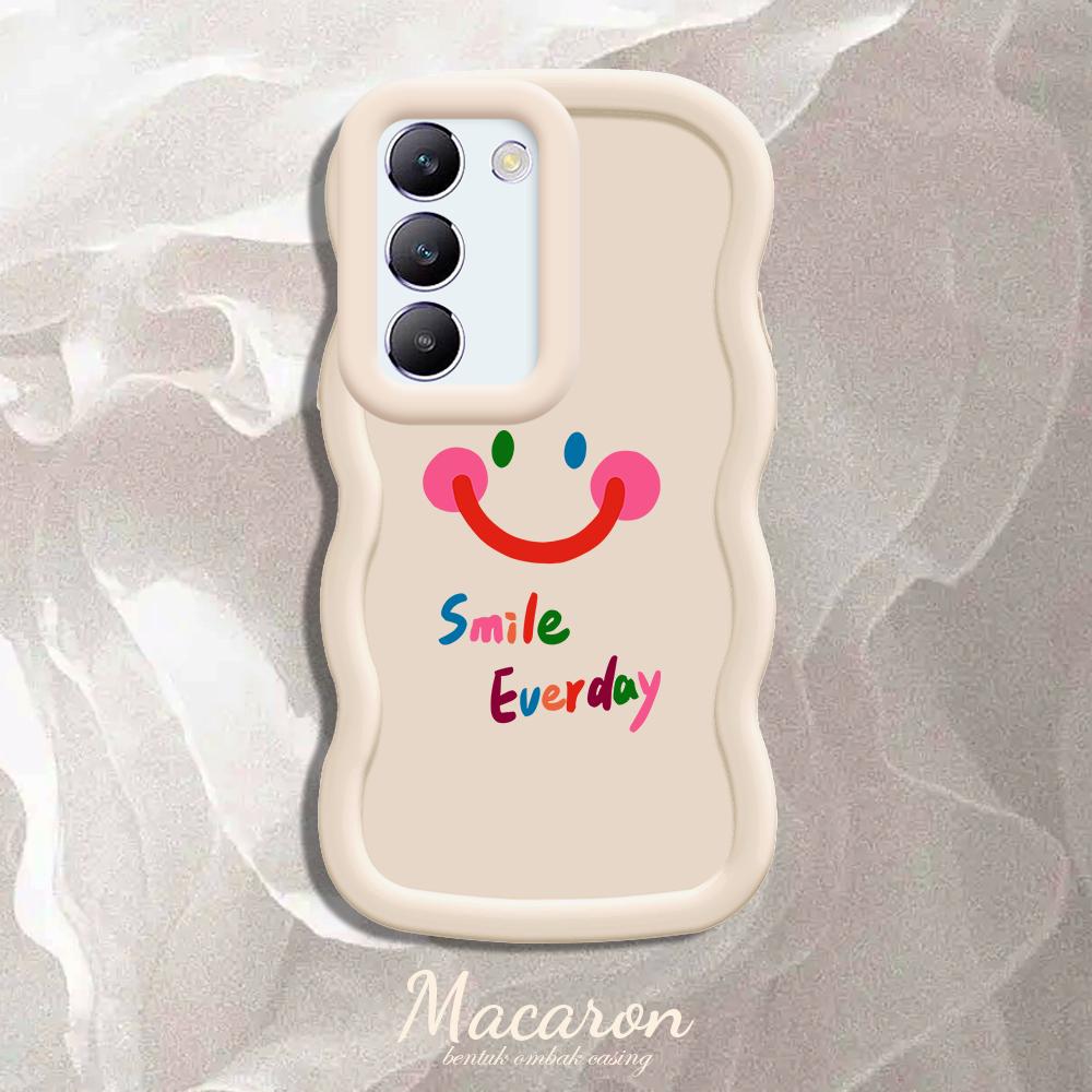 

Окрашенный узор Big Wave Edge Мягкий силиконовый материал Macaron чехол для телефона противоударный защитный резиновый чехол для OnePlus Vivo Motorola Moto Vivo Y12S