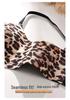 Leopard Print Push-Up Bra for Large Breasts: Slimming, Side Fat-Gathering, Anti-Sag, Sexy Back Design