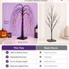 Artificial PVC Spooky Halloween Tree Light Decorations Willow-Shaped Decor USB Plug Battery Operation Tabletop Indoor for Mantel Fireplace Kitchen