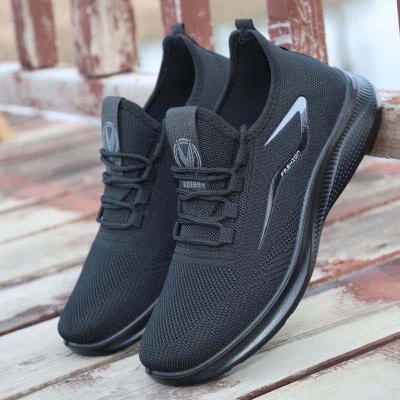 

Shoes Men s new TEMU casual men s shoes are light and breathable Korean version of running sneakers large size 39 чорний