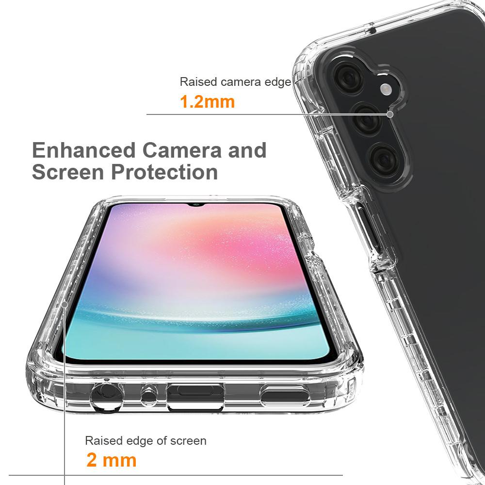 

For Samsung Galaxy A25 5G (Global) (161.0 x 76.5 x 8.3mm) Case PC+TPU Gradient Clear Phone Cover Gradient Red