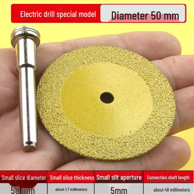 Diamond Cutting & Grinding Disc Set for Electric Drills: Small Saw Blade for Tile, Grout, Stone, and Carving.