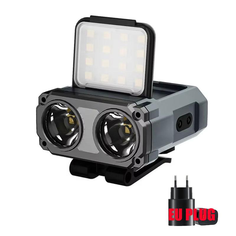 Ultrahelle wiederaufladbare Mini-Stirnlampe, LED-Clip-on-Cap-Licht, wasserdichte Sensor-Hut-Taschenlampe, Stirnlampe für das Angeln im Camp