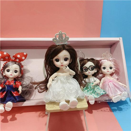 Princess Doll Mini Set - 17cm Toy for Girls, Perfect Birthday Gift