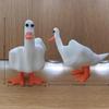 Creative Resin Middle Finger Duck Figurine – Unique Home & Garden Decor