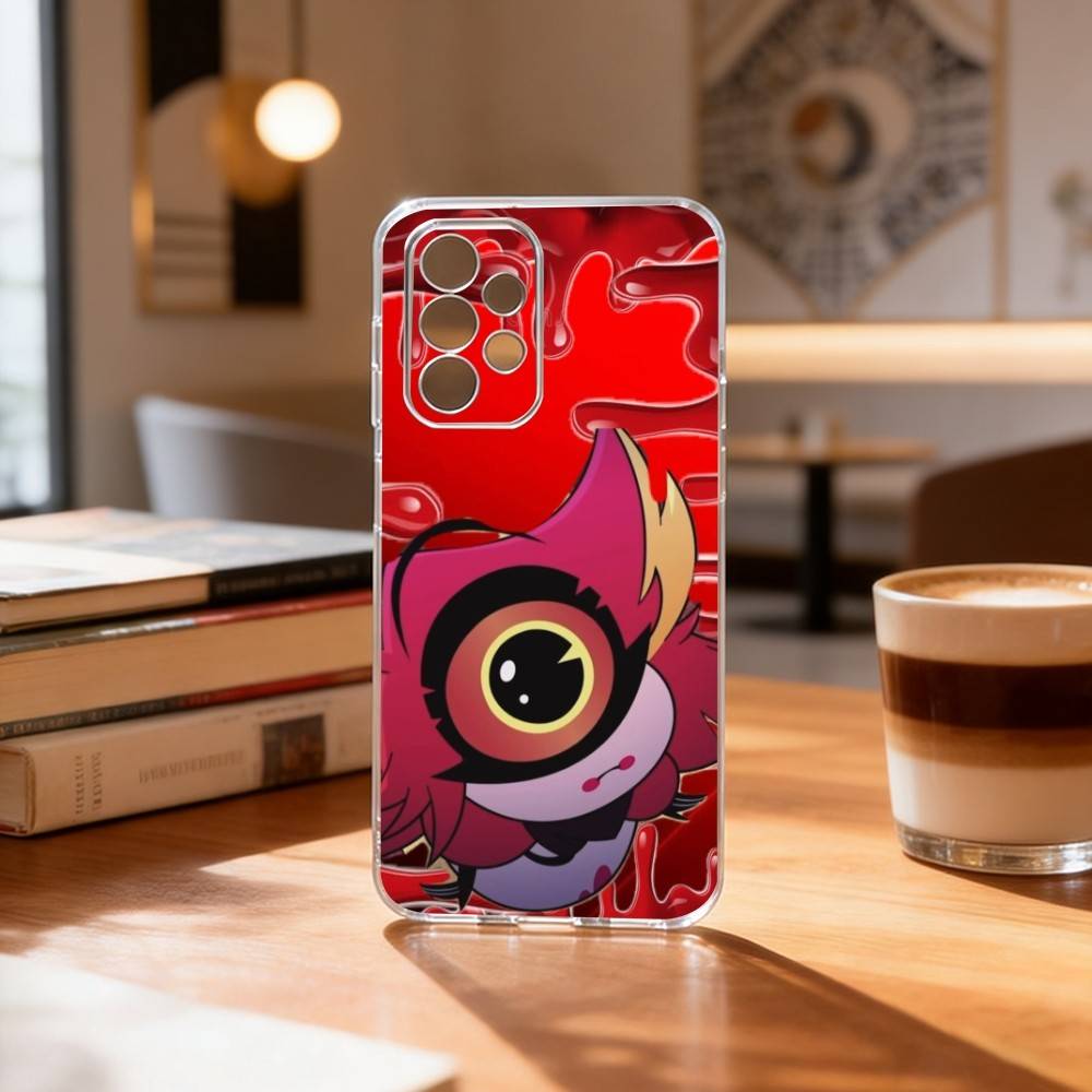 

H-Hazbin Hotel N-Niffty Phone Case Transparent Silicone Soft For Samsung S25,S24,S21,S22,S23,S30,Ultra,S20,Plus,Fe Samsung S205G