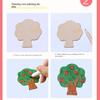 Montessori 20Pcs Kids Drawing Toys Wooden Diy Painting Template Stencils Learning Educational Toys For Children Wooden Toy Gift