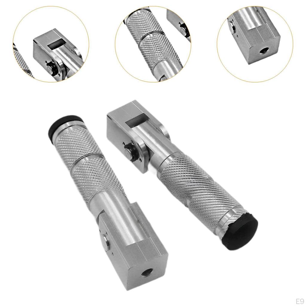 2 Pieces Motorcycle Footpegs Folding Accessories Easy Installation Lightweight Repair