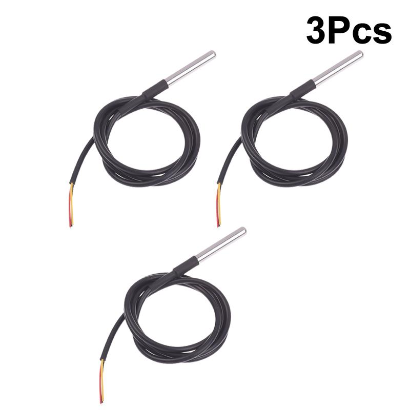 Ds18B20 Waterproof Encapsulated Stainless Steel Ds18B20 18B20 Temperature Sensor Temperature Probe Cable Length 1M For Ard