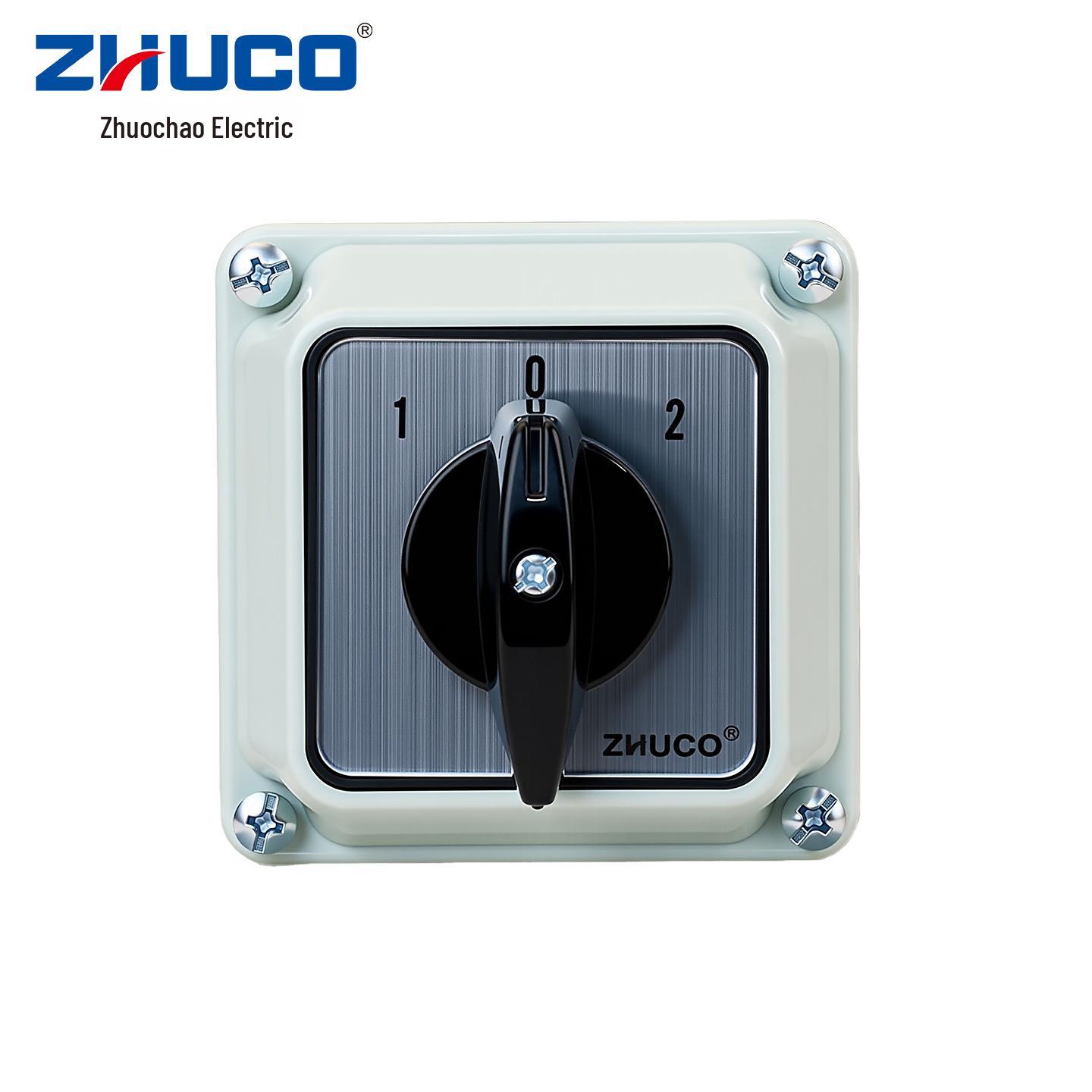 

Zhuochao SZW26-20/D303.3BF Universal Three-Position Changeover Switch with Protective Box.