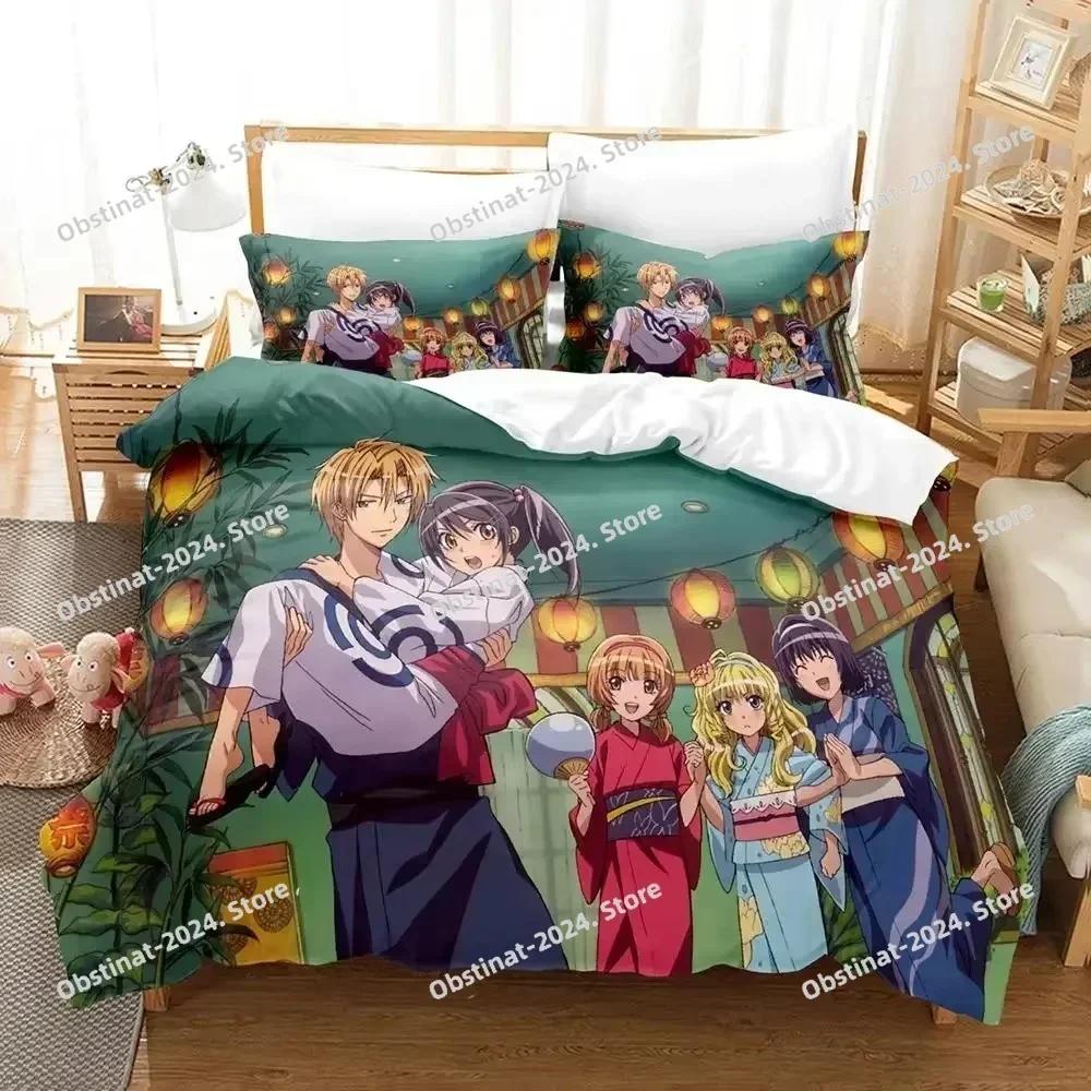 Top Anime Kaichou wa Maid-sama Usui Takumi Misaki Bedding Set Boys Girls Twin Queen Size Duvet Cover Pillowcase Kids Adult Soft