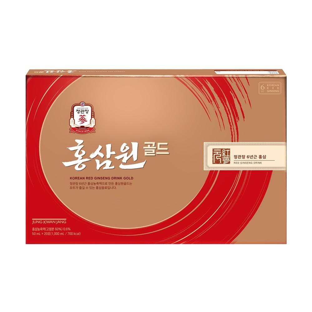 JUNG KWAN JANG Red Ginseng Won Gold 50ml X 20 Pouches - Daily Health, Korean