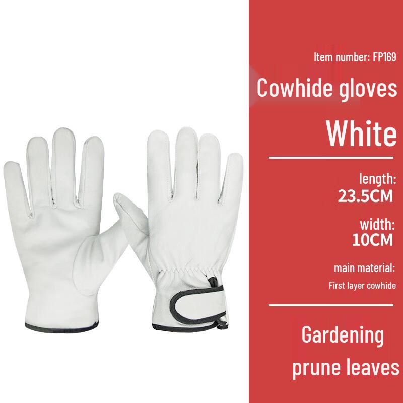 Cowhide Anti-Stab Garden & Pepper Picking Gloves One Size