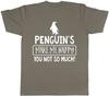 Penguin Make me Happy You Not So Much Mens Womens Ladies Unisex TShirt