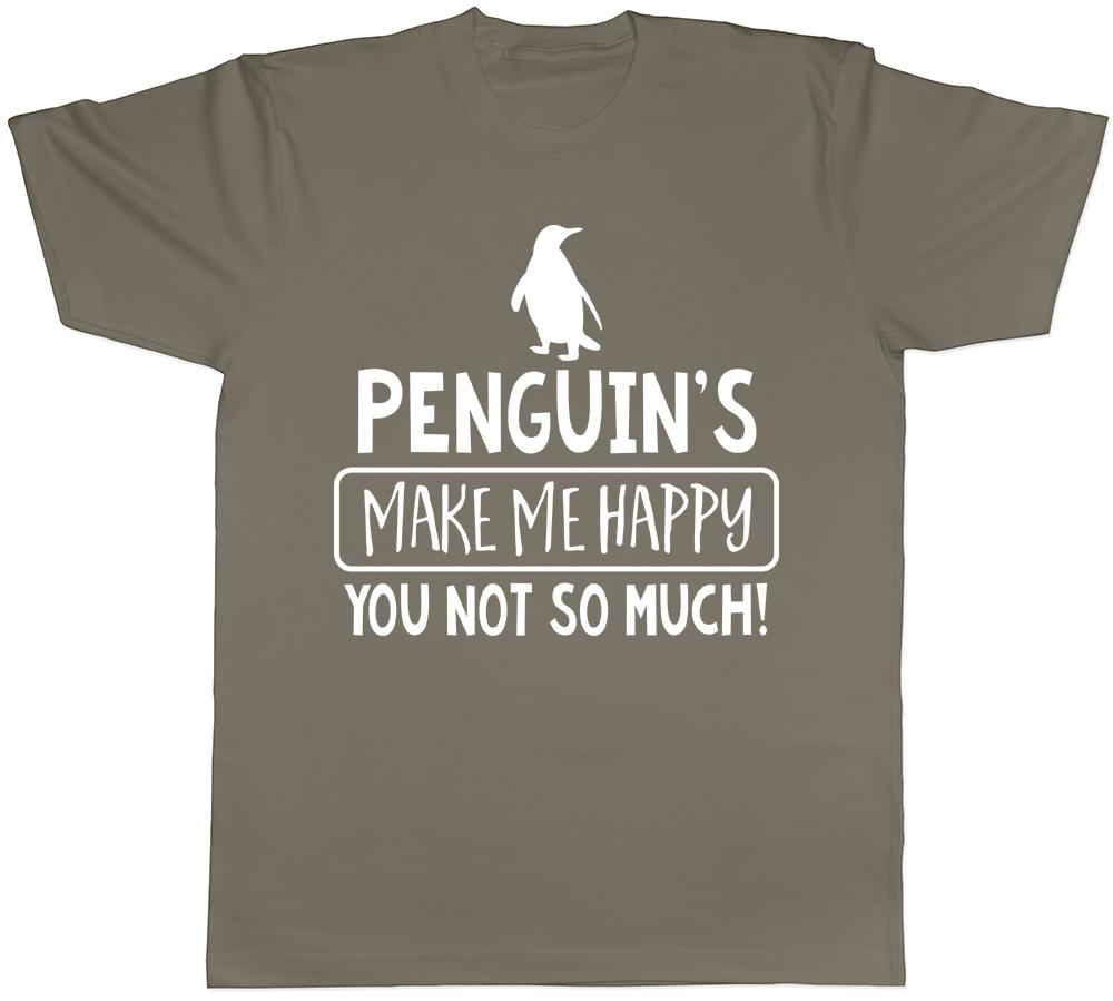 Penguin Make me Happy You Not So Much Mens Womens Ladies Unisex TShirt