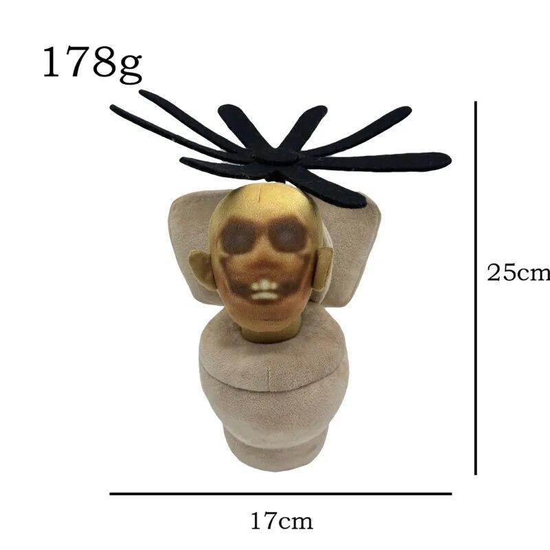 1/6/12PCS Skibidi Toilet Plush Toy Titan Tv Man  Boss Toilet Cartoon Dolls Stuffed Soft Doll Christmas Birthday Gift For Kids