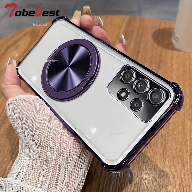 360 Degree Rotating Magnetic Bracket Shockproof Case For Samsung Galaxy A13 A23 A33 A53 A73 A12 A22 A32 A52 A52S 4G 5G Cover