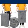 "Foldable 45L Narrow Laundry Basket for Bedroom Storage"